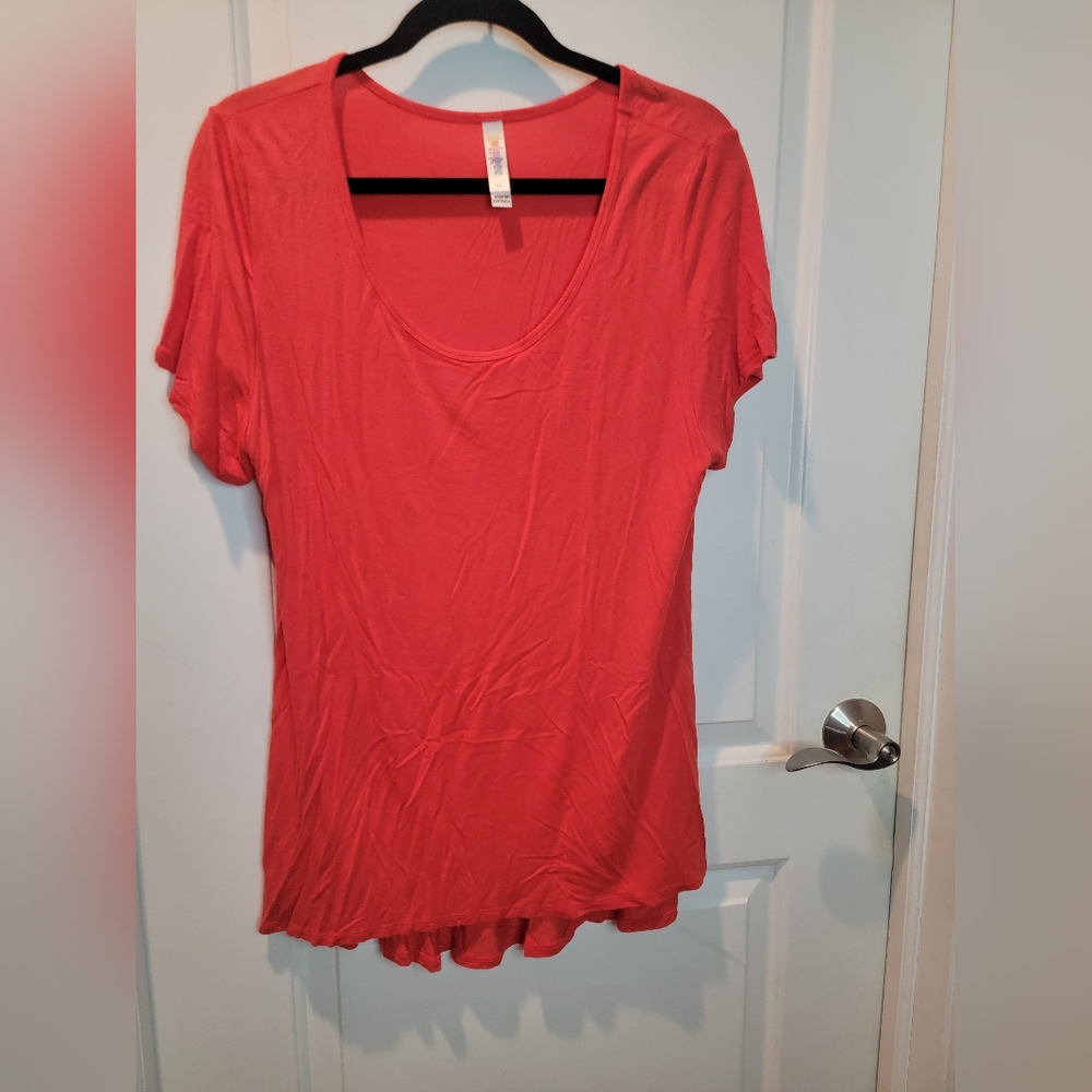 Lularoe Orange Oversized T Size XL
